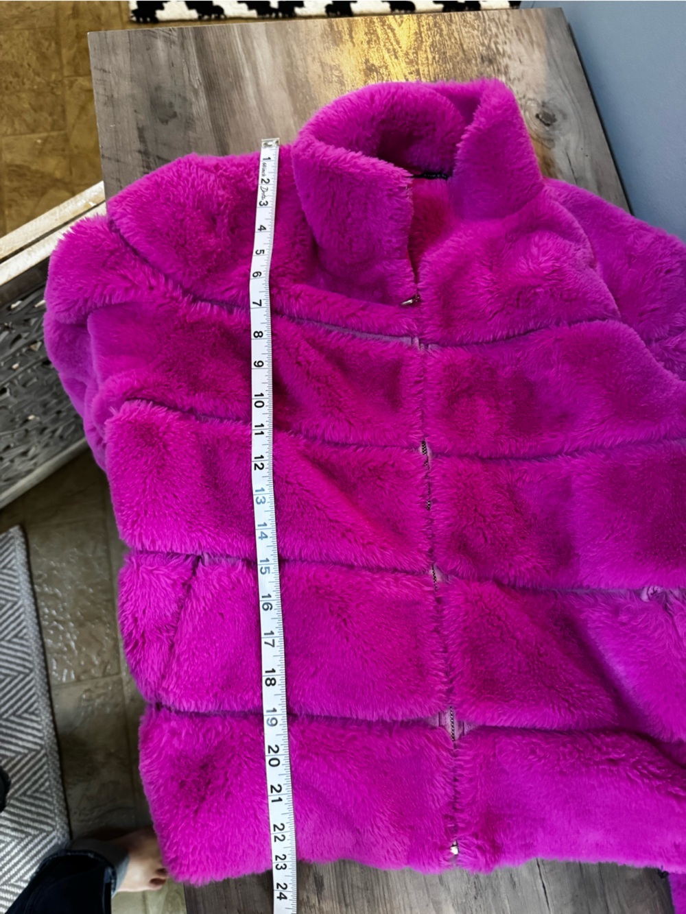Love Token Hot Pink Faux-Fur Quilted Puffer Jacket - Picture 6 of 11